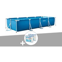 Kit piscine tubulaire rectangulaire 4,50 x 2,20 x 0,84 m + 6 cartouches - Intex