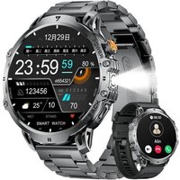 LIGE Montre Connectée Homme Bluetooth - 1,85" Smartwatch, 1000mAh, LED, 100+ Sports, Cardio & Sommeil.