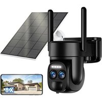 Abiso Caméra de Surveillance Extérieure 2K WiFi - Détection Humaine AI, Vision Nocturne Couleur, Audio Bidirectionnel.