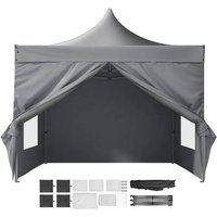 Auvent Escamotable-Duoku-Avec Parois Latérales Amovibles-10x10 Ft-Tente Imperméable Résistante Aux Uv-Pour Événements En Plein Air