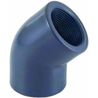 Coude PVC 45 Degrés, Filetage Intérieur 3/4 Pouce, PN10