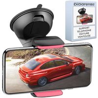 Support Telephone Voiture Ventouse Tableau De Bord Pare Brise Rotation A 360 Adaptation Universelle Compatible Avec Les Smartphones Jusqu'a 7,6