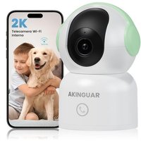 2K(3MP) Caméra Surveillance WiFi intérieure 355° PT Caméra IP, 10M Vision Nocturne, Audio Bidirectionnel, Détection Humaine AI, Suivi de Mouvement,