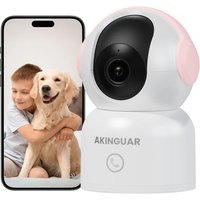 2K(3MP) Caméra Surveillance WiFi intérieure 355° PT IP Caméra, 10m Vision Nocturne, Audio Bidirectionnel, Détection Humaine AI, Suivi de Mouvement,