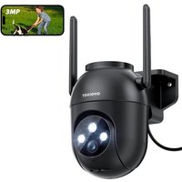 Camera Surveillance WiFi Extérieure: 3MP Caméra Exterieur Wi-FI Fil 360° PTZ Video Caméra Outdoor Étanche 2,4/5G WiFi Sécurité Homekit Rotative