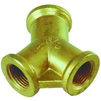 Raccord Y en Laiton 2 Voies - Diviseur de Robinet Arrosage 3/8
