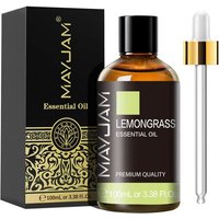 TRAHOO-Huile Essentielle de Lemongrass 100ML de Haute Qualité pour Diffuseur, Humidificateur, DIY, Home, Wardrobes
