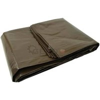 Bâche de protection marron extra épaisse - 200 g/m² (5 x 6)