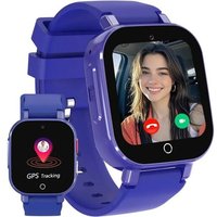 Montre Connectée 4G Enfant GPS - Appels Vidéo, Chat Vocal, WiFi, SOS, Mode Classe, Alarme, Musique