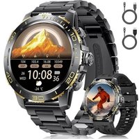 LIGE Montre Connectée Homme 800mAh, 1,43" AMOLED, Appel Bluetooth, 200+ Sports, Cardio, SpO2, Sommeil