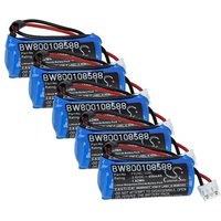 vhbw 5x Pile compatible avec Philips Expression MR200 MR système de contrôle (450mAh, 3,6V, Li-MnO2)