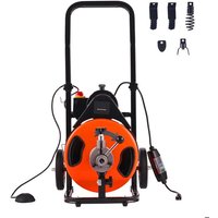 Déboucheur Électrique de Canalisation 15 m x 12,7 mm-Duoku-Machine de Nettoyage Tuyaux Alimentation-Auto Nettoyeur Tubes-Coupeurs