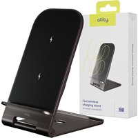 Chargeur Induction 15W Rapide Sans Fil 2 En 1 ¿ Support Téléphone Pliable Aluminium, Stand De Recharge Qi Universel Compatible Magsafe Iphone ¿