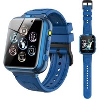 Montre Connectée Enfant, Montre Intelligente Enfant 24 Jeux, Réveil, Dual Camera, Podomètre, Musique, Enregistreur, Réveil, 4 À 12 Ans Noël Cadeaux