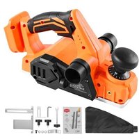 Rabot Électrique sans Fil-Duoku-avec Largeur de Coupe de 82 mm-Raboteuse à Bois Portable-Moteur sans Balais 15000 tr/min