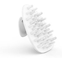 Brosse de massage du cuir chevelu en silicone - Blanche