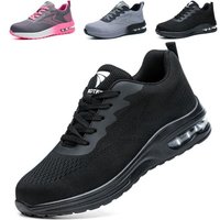 JEXNOVASHOP-Chaussures de Sécurité Hommes Femmes Baskets de Secruite Légère Chaussure de Travail Confortable Respirantes Chaussure de Chantier