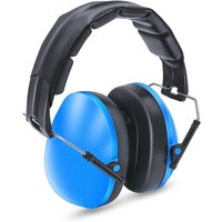 JEXNOVASHOP-Casque Anti Bruit Enfant, Casque Pliable Réglable Confortabl, Serre-tête Souple pour Milieu Bruyant ou Stressant-Bleu