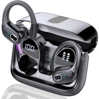 JEXNOVASHOP-Casque Audio AI Traducteur Vocal Instantané, 75Hrs Écouteur Traducteur Instantané avec 164 Langues/6 Modes de Traduction, 3 en 1 Écouteur