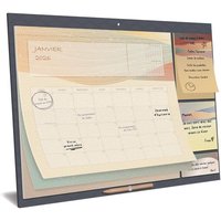 JEXNOVASHOP-Calendrier Familial 2026 - Esthétique Organisateur Aimanté pour la Famille avec Notes ¿ Planning Mensuel pour Frigo et Mur - Mois