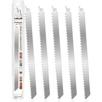 JEXNOVASHOP-lames de scie alternative pour couper les os de viande congelée de 12 pouces 5 lames de scie en acier inoxydable avec étui de rangement