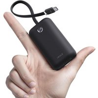 Jgd-Chargeur Portable Mini 10000mah, Powerbank Charge Rapide Usb-C 22,5w Avec Câble Intégré, Batterie Ultra-Compacte Pour Iphone 16/16 Pro/15,