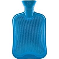 JGD-Bouillotte Eau Chaude, Multipack Bouillottes Grande Capacité 1.8L, Longue Durée, Bouillotte Caoutchouc Naturel sans Housse (Bleu, Lot de 1)