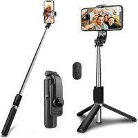 JGD-Perche à selfie portable pour iPhone 17/17Pro/Max/iPhone Air/16e/Plus/Pro Max 3 en 1 pour enregistrement vidéo, selfies, streaming en direct,
