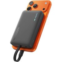 Jgd-Cp12 Batterie Externe Magnétique 10000mah Avec Câble Intégré Usb C, Power Bank Portable Charge Rapide 22.5w Filaire Et 7.5w Sans Fil Magsafe Pour