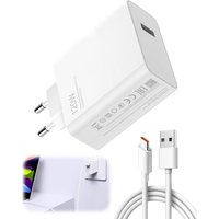 JGD-120W Chargeur Rapide USB pour 14 Ultra/14T Pro/14 Ultra/13T Pro/12T Pro/X7/X6/F6/X4/BlackShark Chargeur Turbo avec 6A Câble USB-C 1.5M pour Note