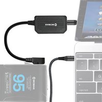 JGD-PD100 D-Tap vers USB-C Adaptateur de Charge Rapide 100W & Bloc d'alimentation, Chargement et Déchargement Bidirectionnels pour Batterie V-Mount,