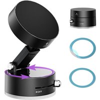 JGD-Support de Téléphone Portable Magnétique Rotation à 360°, Support Pliable pour Les Téléphone Portables sous Vide, Support Portable Voiture pour