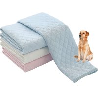 Alèses Lavables Et Réutilisables Pour Chiens Lot De 2, Bleu Et Rose 100 % Imperméables Et Ultra-Absorbantes Grandes Alèses Antidérapantes Pour Chiots