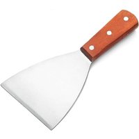 Grattoir À Plaque De Cuisson En Acier Inoxydable De Qualité Commerciale 8 1/4 Pouces Teppanyaki