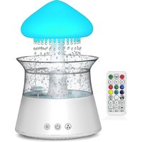 Humidificateur À Goutte-À-Goutte En Forme De Nuage De Pluie Avec Télécommande, Humidificateur Champignon À Bruit Blanc Pour Chambre Ou Bureau