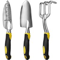 Nouvel ensemble de 3 outils de jardin - Pelle de jardin robuste - Têtes en aluminium