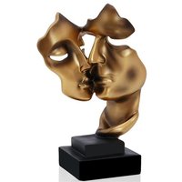 Sculpture Décorative « Le Silence Est Une Statue D'art Abstrait Dorée », Idéale Pour Décorer Un Salon, Un Bureau, Un Bar, Un Café Ou Une Entrée.