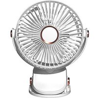 Ventilateur de table/de bureau compact et pratique à pince, idéal pour les chambres d'étudiants et les voyages.