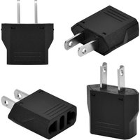 JGD-4 Pièces Adaptateur Prise France vers USA, Adaptateur de Voyage pour Les Appareils, Adaptateur Convertisseur US-EU/EU-US, Adaptateur Secteur