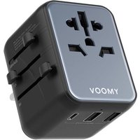 JGD-Adaptateur Prise Universelle avec 1 USB-C et 2 USB-A, Adaptateur Prise Anglaise, Adaptateur Prise USA, Adaptateur Prise Japon, Adaptateur Voyage