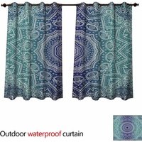 Rideaux De Protection Anti-Uv - Anshesix - Motif Roses - Silhouettes Romantiques - Fantaisie Jardin - W108 X L72