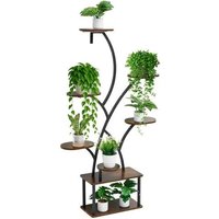 Support Plantes Intérieur-Duoku-Avec Lampe De Croissance-Étagère Porte Plantes 8 Niveaux En Métal-157,5 Cm-Minuterie À 3 Réglages