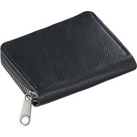 TRAHOO-Porte Carte Bancaire Cuir Homme Femme, Range Carte de Crédit Fermeture Eclair, Portefeuille Anti Piratage, Credit Card Holder Small, Contient