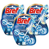 BREF WC Lot de 3 Blocs Nettoyant WC Sensations Vitalité - 50g