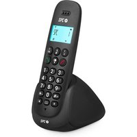 Art ¿ Téléphone Fixe Sans Fil Avec Écran Lumineux, Identificateur D¿Appel, Mains Libres, Répertoire, Mode Muet, Compatibilité Gap Et Mode Eco ¿ Noir