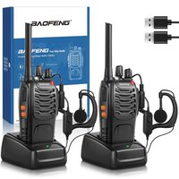 Talkie Walkie Longue Portée ¿Version Mise À Niveau Du 888S¿ Walkie Talkies Vox Rechargeable Pmr 446 Mhz 16 Canaux, Avec Des Écouteurs Originaux