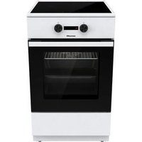 Hisense HEIT5A40WG four et cuisinière A Electrique Plaque avec zone à induction Noir et Blanc