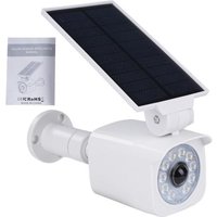 Lampes Solaires D'Extérieur Avec Détecteur De Mouvement Lampes Solaires Led Avec Caméra Factice Caméra De Surveillance Factice 360° Panneau Solaire