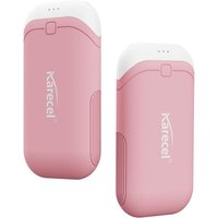 JGD-Karecel Chauffe Main Rechargeable Silicone Thermoconducteur Lot de 2, 10000 mAh Chaufferette Main de Poche Portable Électrique USB, Chauffe-Mains