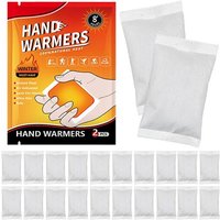 JGD-Lot de 20 chauffe-mains (10 paires de chauffe-poches), auto-adhésifs, chauffe-mains ultra fines, 8 heures de chaleur, chauffe-doigts prêts à